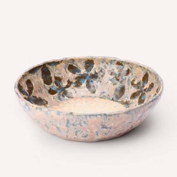 Whimsical Village Ceramic Large Platter--Flower Field